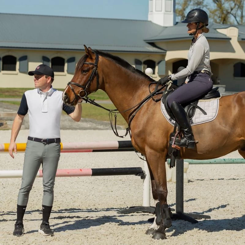 Equinavia Men's Haakon Short Sleeeved Show Shirt - Navy/White - Image 4