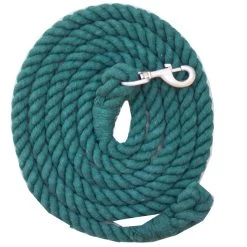 Kensington 10 Cotton Solid Lead Rope - Hunter