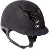 IRH IR4G Helmet - Black Amara Suede/Gloss Black Vent
