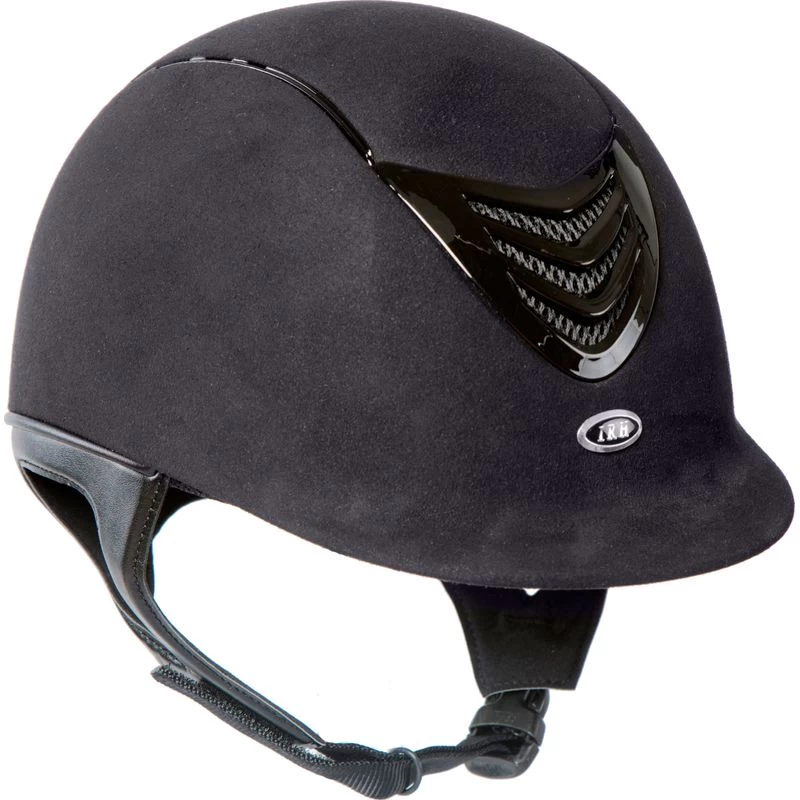 IRH IR4G Helmet - Black Amara Suede/Gloss Black Vent