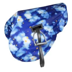 Shires Print Waterproof Ride On Saddle Cover - Midnight