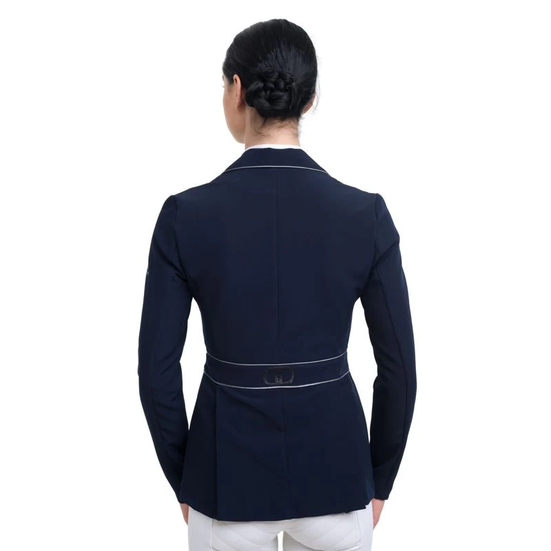 Cavalliera Women's Prima Show Jacket - Navy Blue/Grey - Image 3
