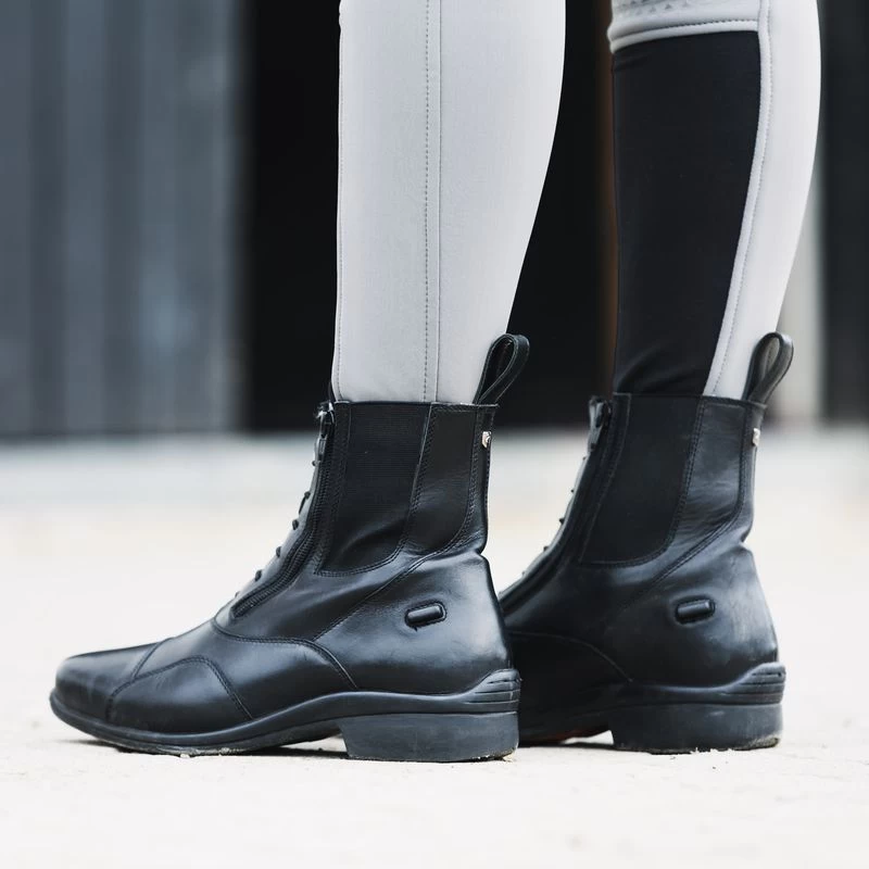 Horze Stockholm Paddock Boots - Black - Image 3