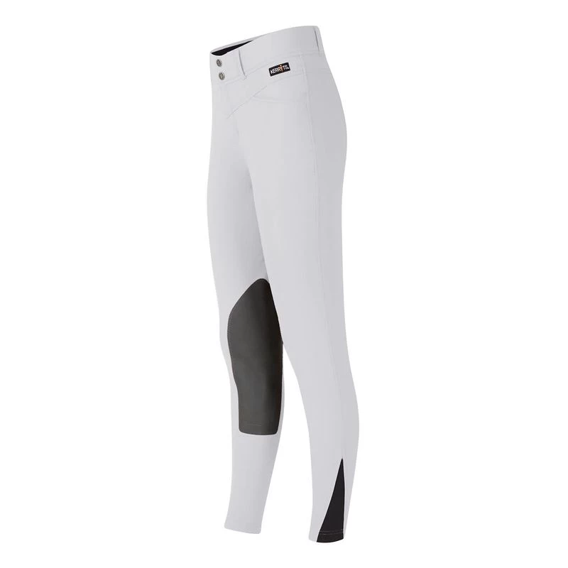 Kerrits Kids' Crossover II Knee Patch Breeches - White - Image 2