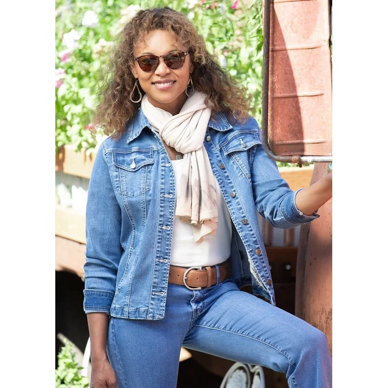 EQL Women's In Motion Jean Jacket - Light Wash - Image 3