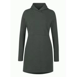 EQL Women's Weekender Fleece Hoodie Dress - Spruce