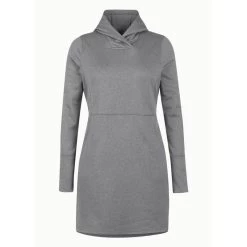 EQL Women's Weekender Fleece Hoodie Dress - Heather Grey