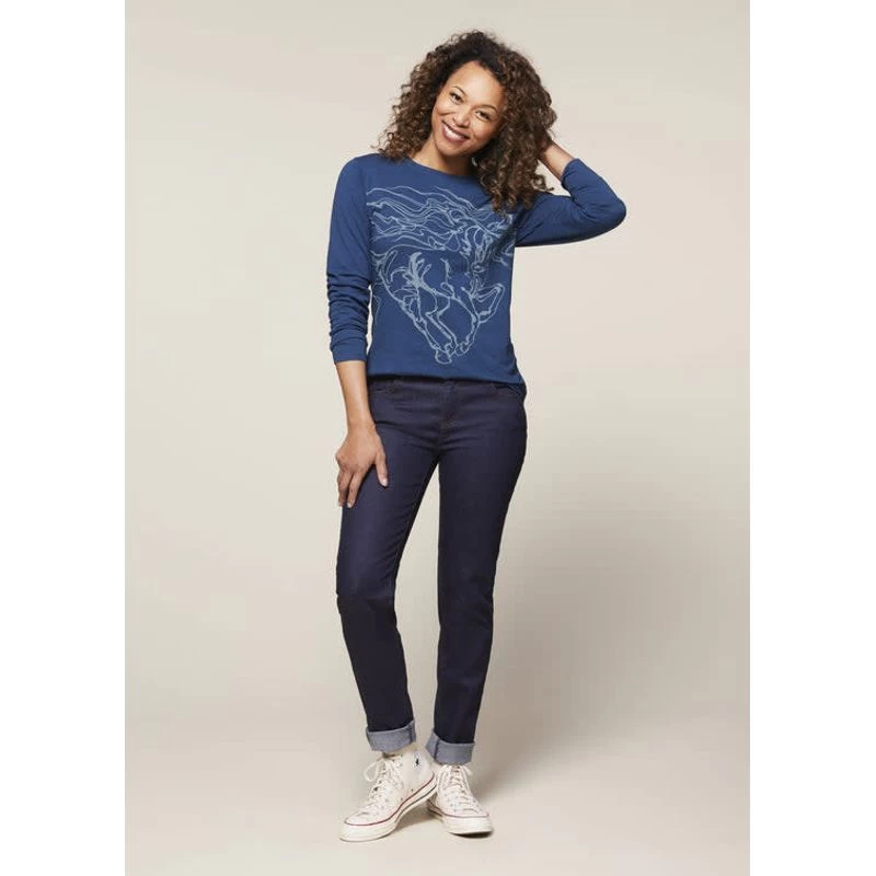 EQL Women's In Motion Jean - Dark Rinse - Image 5