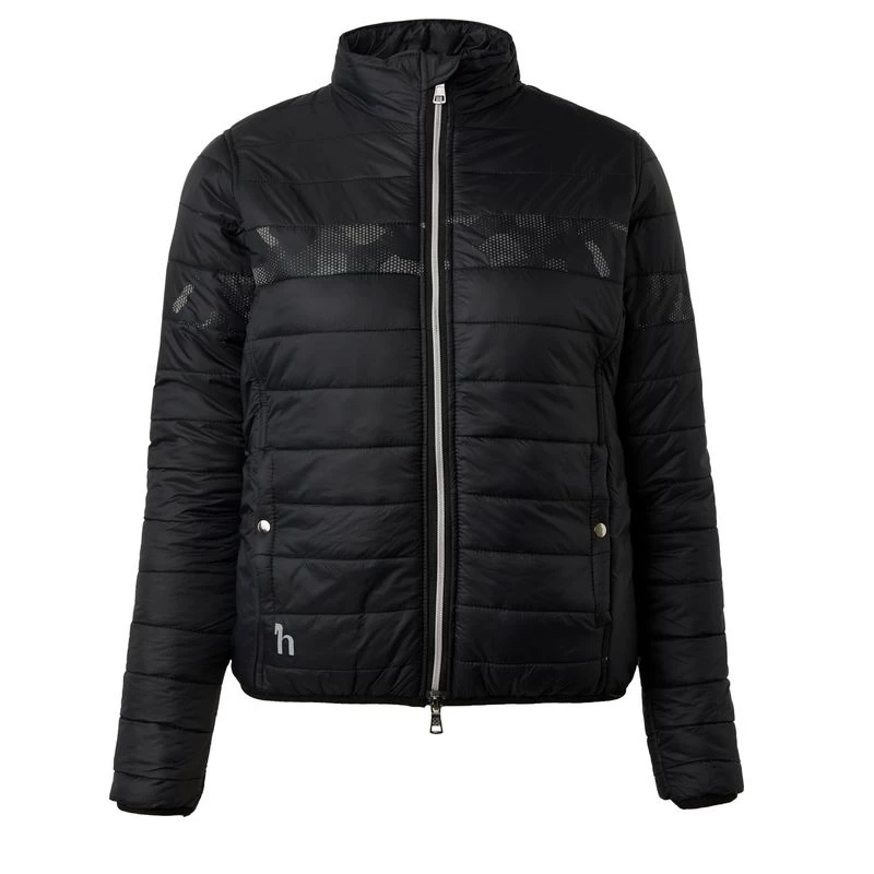 Horze Women's Luminox Padded Jacket W/Reflective Print - Black