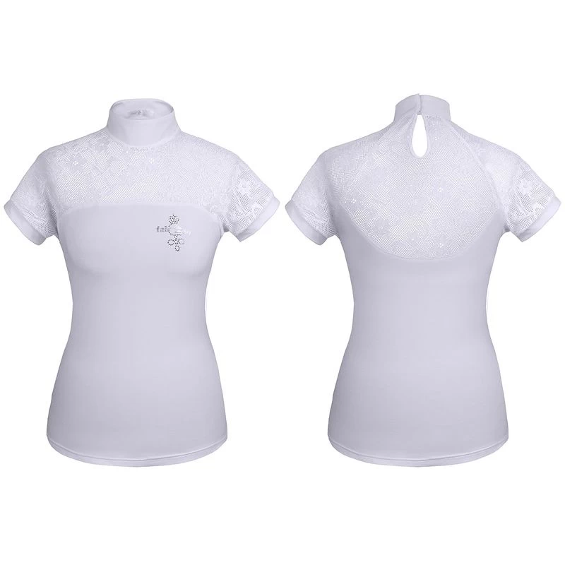 Fair Play Women's Lucia Short Sleeve Competition Shirt - White