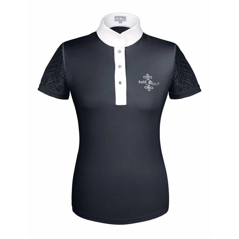 Fair Play Women's Cecile Short Sleeve Competition Shirt - Black