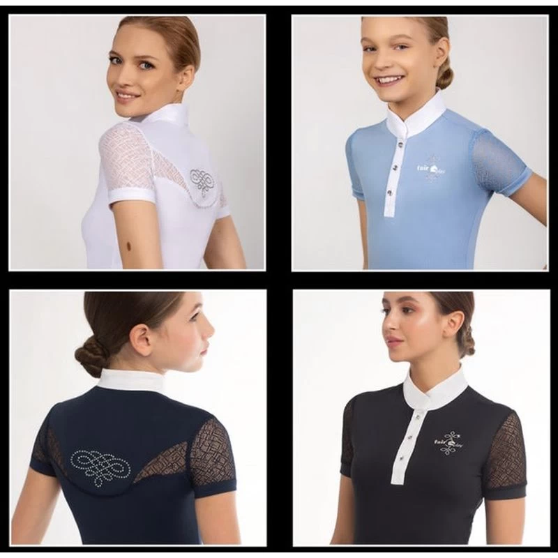 Fair Play Women's Cecile Short Sleeve Competition Shirt - Black - Image 4