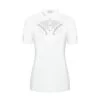 Fair Play Women's Cathrine Rose Gold Short Sleeve Competition Shirt - White