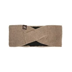 Back On Track Nora Wool Blend Twist Headband - Light Beige