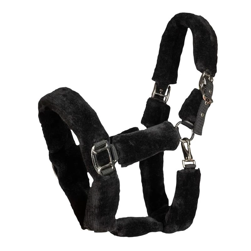 Back On Track Audrey Fleece Fur Halter - Black