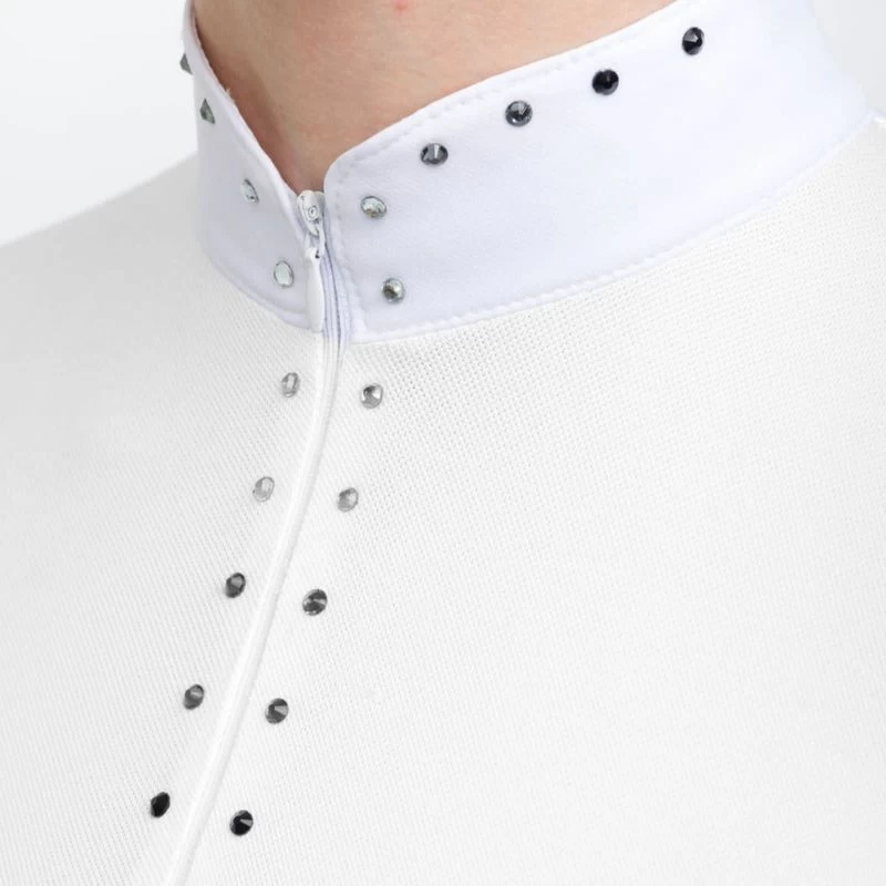 Cavalliera Women's Diva Short Sleeve Show Shirt - Off White - Image 3