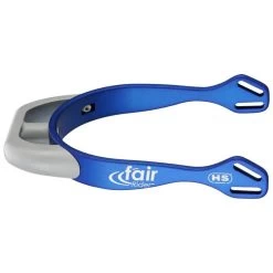 Herm Sprenger 20mm Flat Neck Fairrider Spurs - Blue Aluminum/Silver