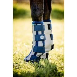 Horseware Flyboots - Silver/Navy