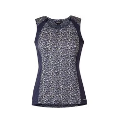 Kerrits Women's Always Cool Ice Fil Tank - Ink Make Your Luck/Ink