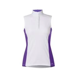 Kerrits Women's Affinity Sleeveless Show Shirt - Iris/Iron Bouquet
