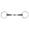 Horze Oval Link Loose Ring Snaffle Bit - Black