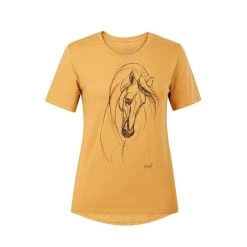 EQL Women's Graceful Horse T-Shirt - Dijon