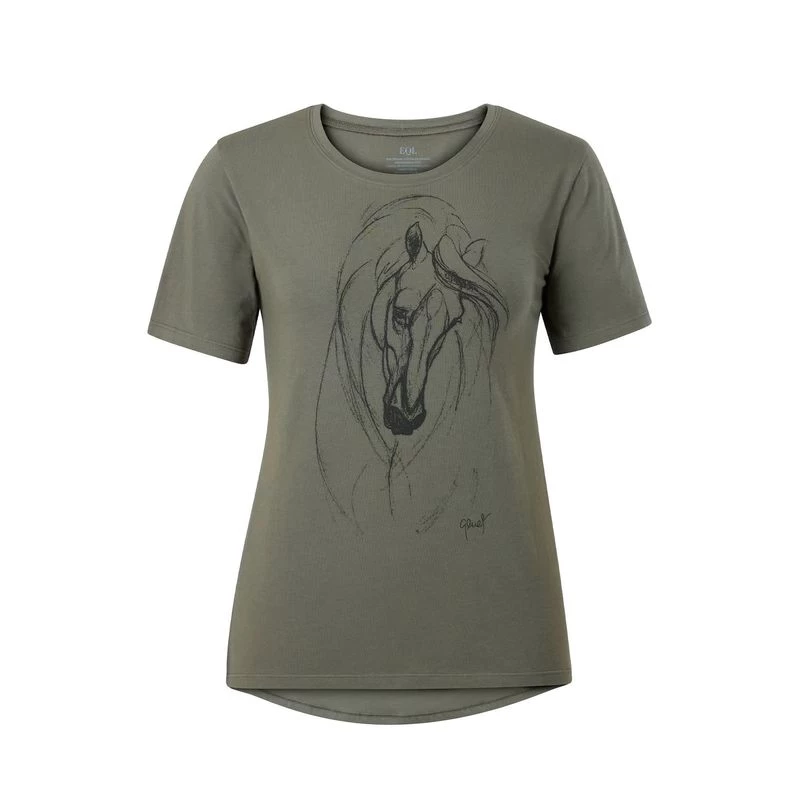 EQL Women's Graceful Horse T-Shirt - Caper