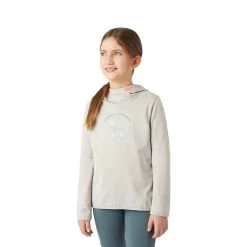 Horze Kids' Chloe Technical Hoodie - Pumice Stone