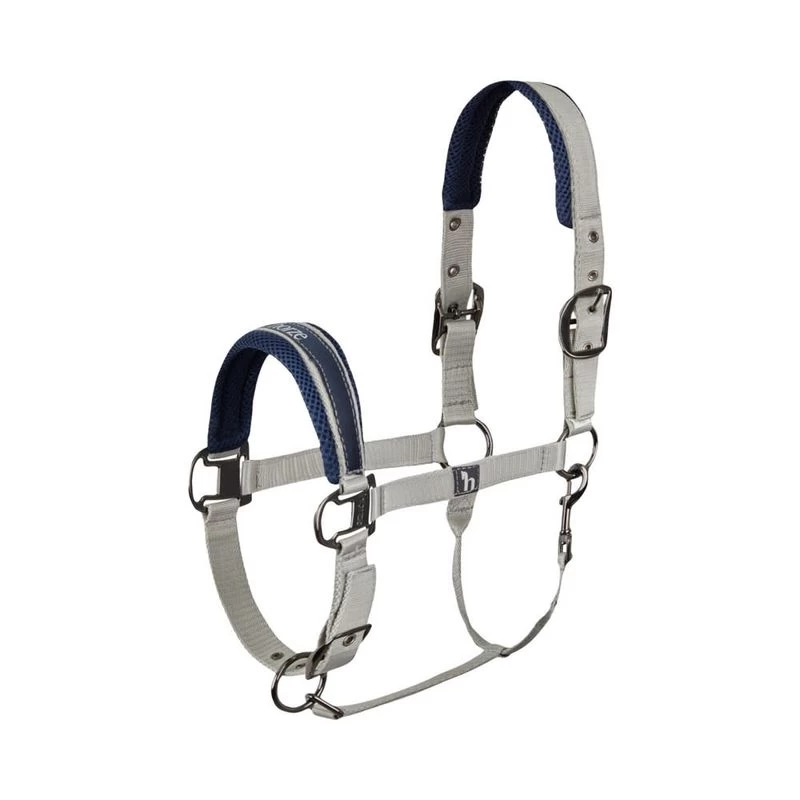 Horze Wicklow Comfort Mesh Halter - Harbour Mist Gray