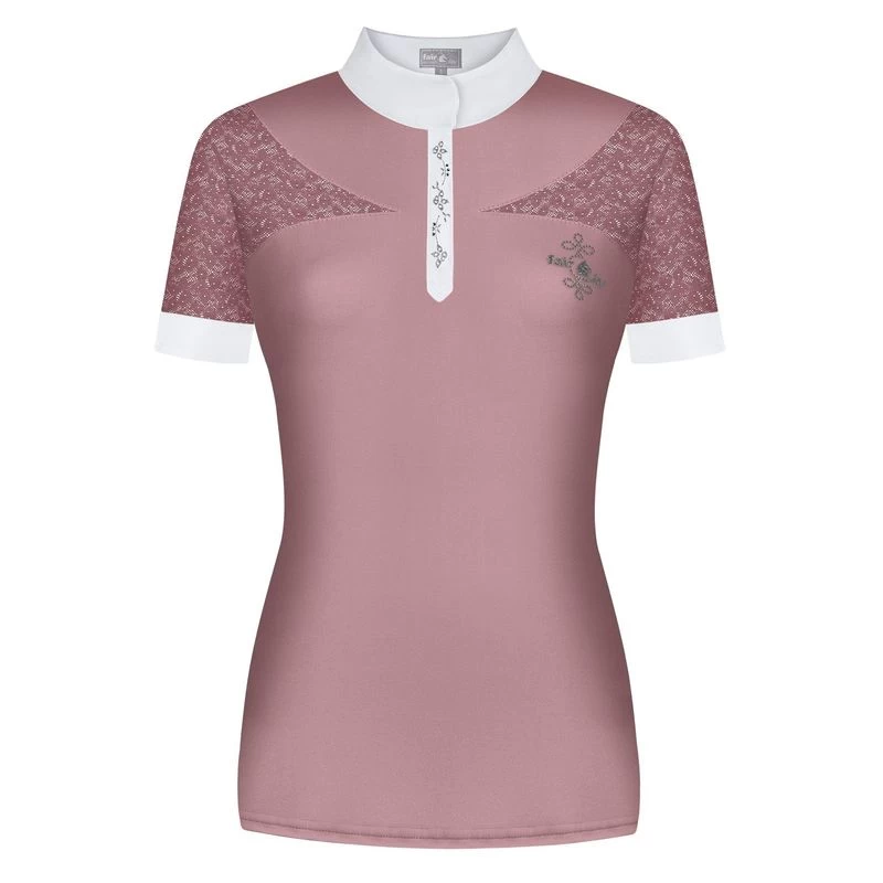Fair Play Women's Alexis Short Sleeve Competition Shirt - Dusty Pink