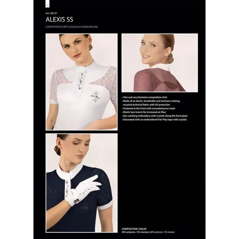 Fair Play Women's Alexis Short Sleeve Competition Shirt - Dusty Pink - Image 3