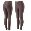 Horze Women's Alyssa High Waist UV Pro Full Seat Tights - Iron Grey Brown