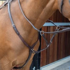 Shires Velociti Lusso Breastplate - Havana