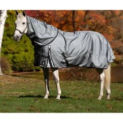 Equinavia Thunder360 Detachable Neck Turnout Sheet - Pewter Gray