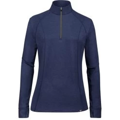 RJ Classics Women's Logan Zip Tech Shirt - Twilight Blue Heather