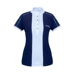 Fair Play Women's Claire Short Sleeve Competition Shirt - Navy/White