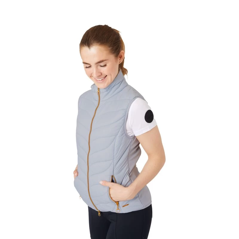Horze Women's Shannon Light Padded Vest - Grey Dawn - Image 2