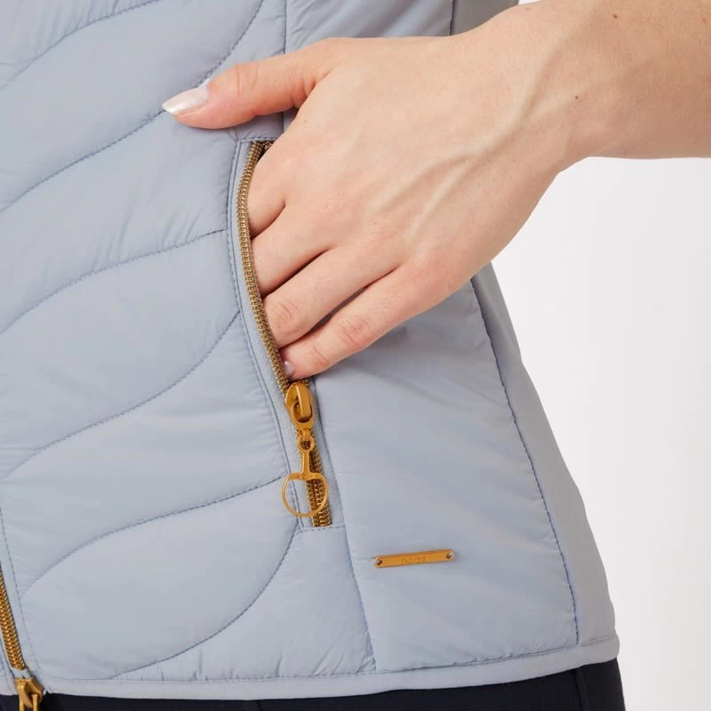 Horze Women's Shannon Light Padded Vest - Grey Dawn - Image 5