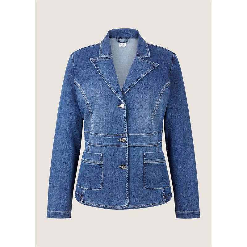 EQL Women's In Motion Denim Blazer - Midnight Wash
