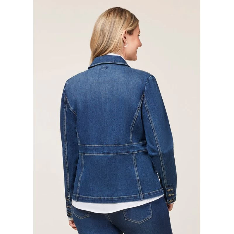 EQL Women's In Motion Denim Blazer - Midnight Wash - Image 5