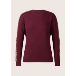 EQL Women's Snaffle Stripe Sweater - Sangria/Black