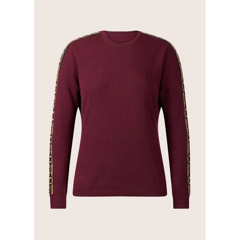 EQL Women's Snaffle Stripe Sweater - Sangria/Black